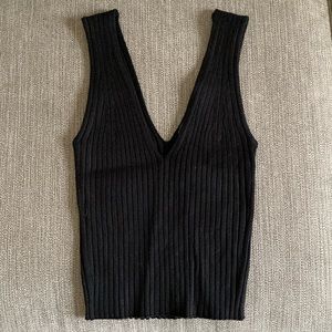NWOT Madewell cropped sweater tank XS